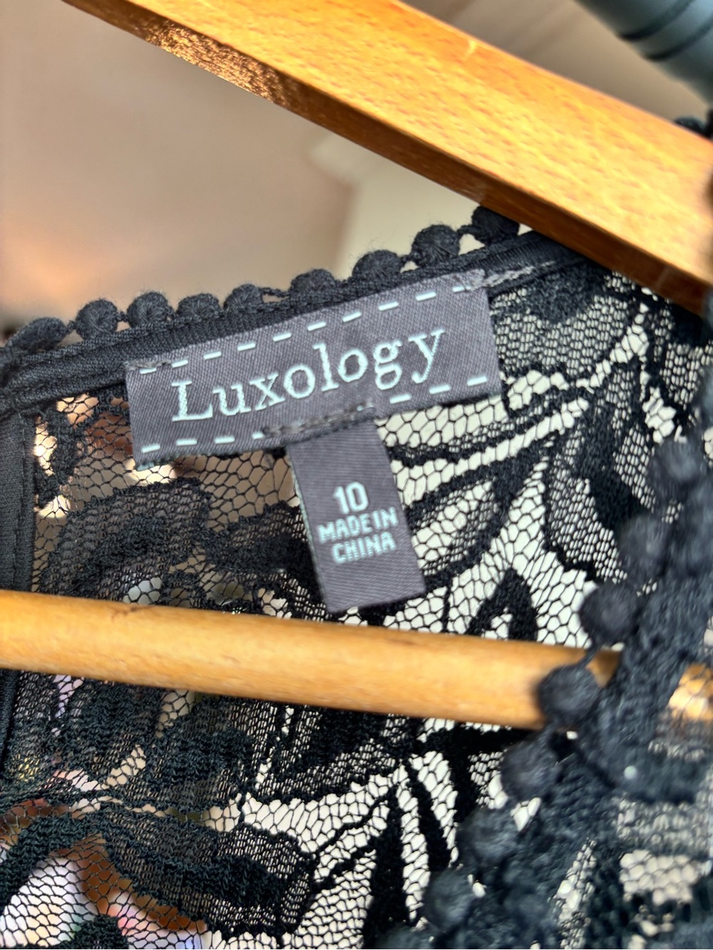 Luxology Black Lace dress